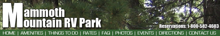 Mammoth Mountain RV Park, Mammoth Lakes, California